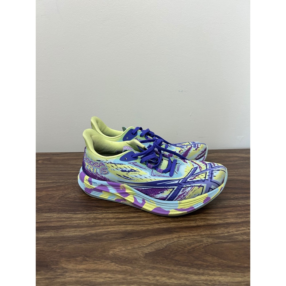 Asics Noosa Tri 15 Womens Running Shoes Blue Yellow Purple 1012B429 Size 8.5